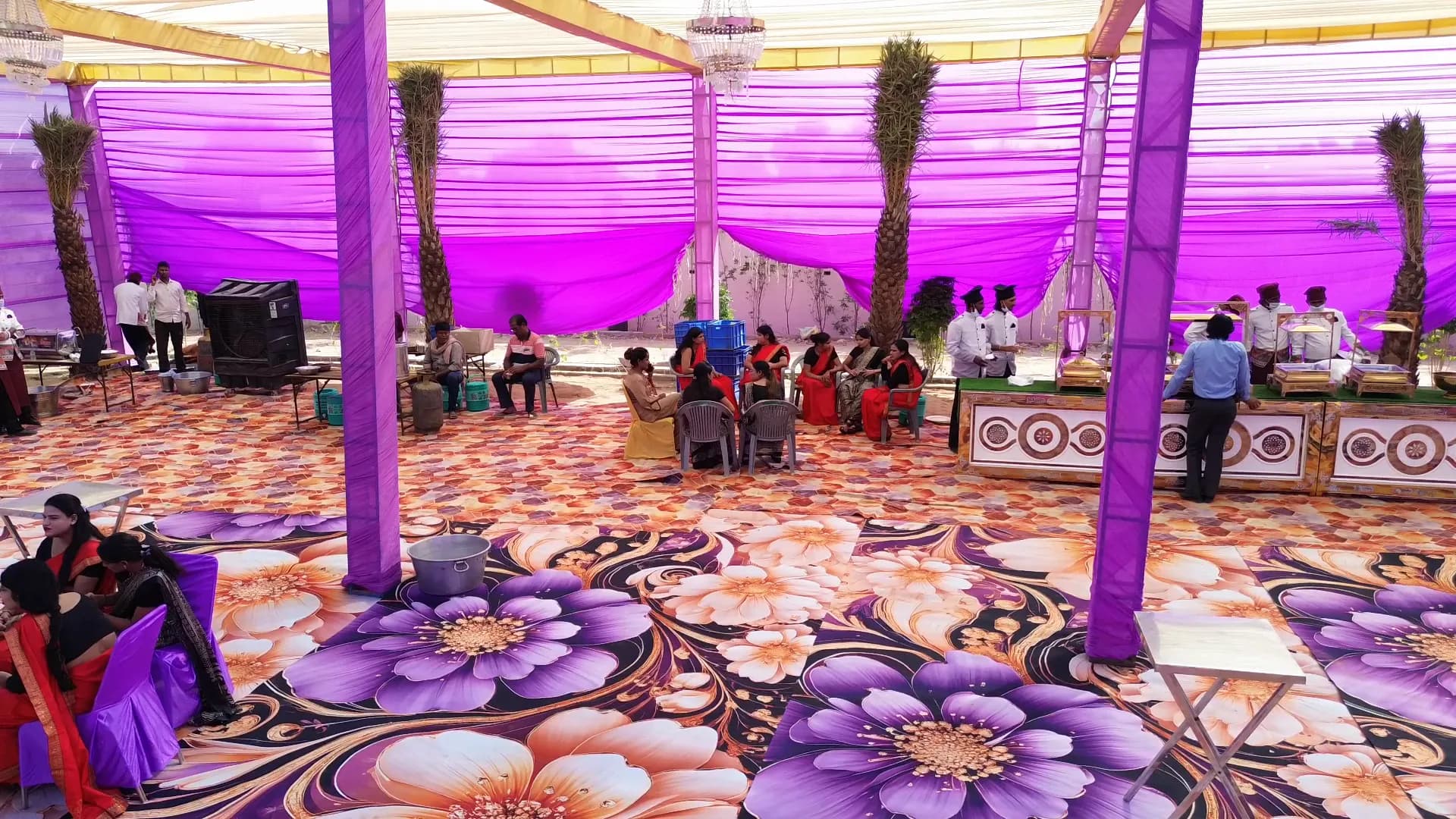 Marriage garden at Jay Mahal decorated for a celebration
